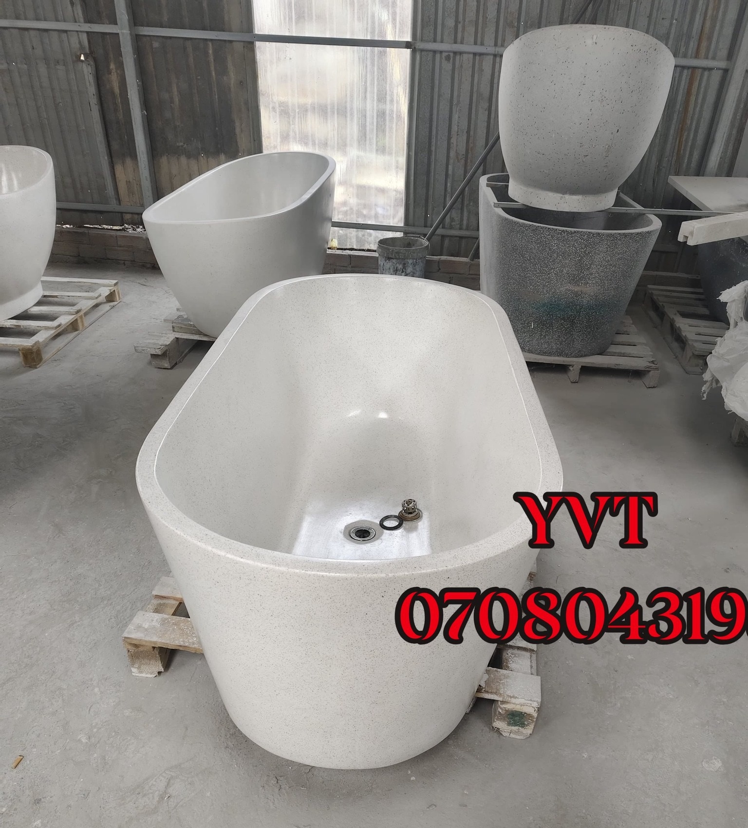 Bồn tắm Terrazzo dáng chữ nhật – Sự tinh gọn trong thiết kế, bền vững trong từng chi tiết