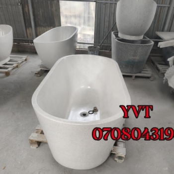 Bồn tắm đá mài Terrazzo hình chữ nhật
